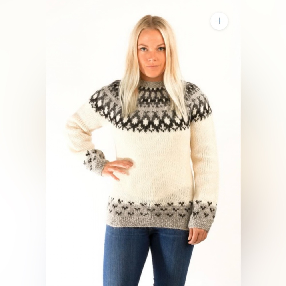 Nordic Store Hand Knitted 100% Icelandic Wool Sweater